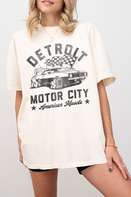 Detroit Motor Racing Comfort Colors Tee￼