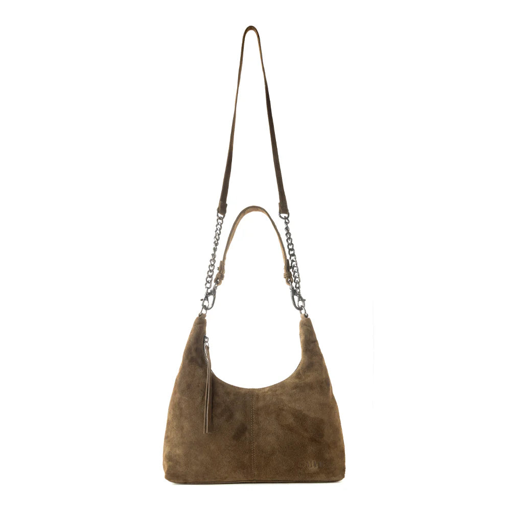 Myra Juniper Trail Genuine Suede Bag
