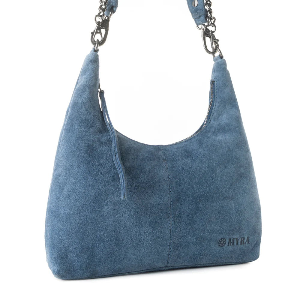 Myra Juniper Trail Genuine Suede Bag