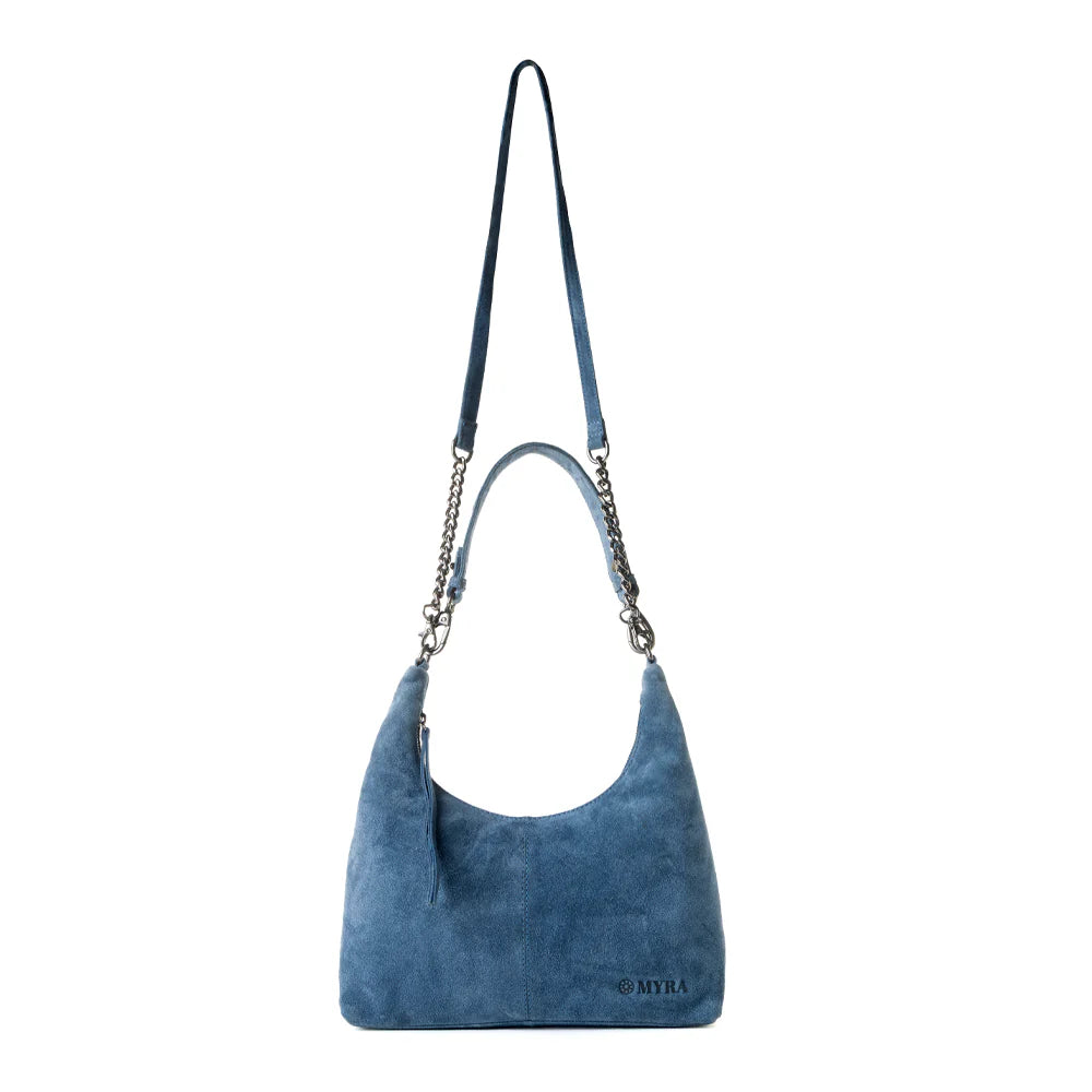Myra Juniper Trail Genuine Suede Bag