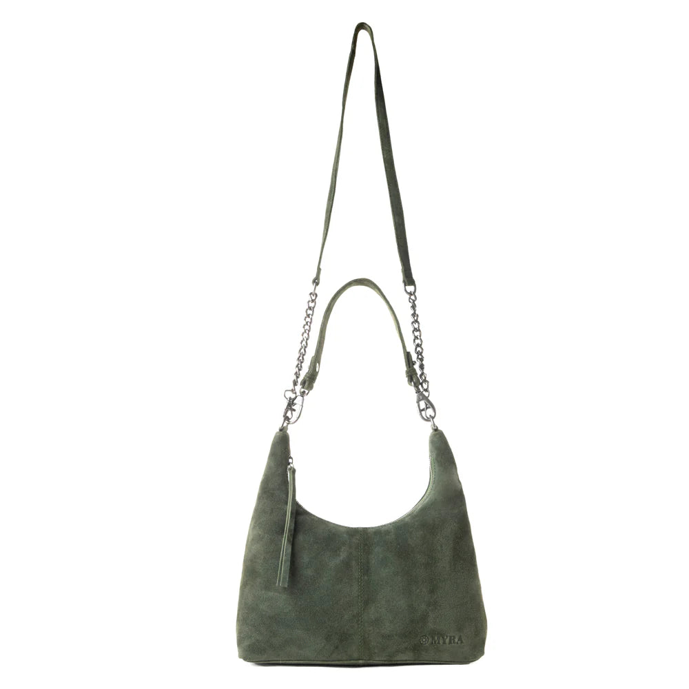 Myra Juniper Trail Genuine Suede Bag
